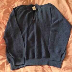 NWT, 1/4 zip Alpaca sweater, size M